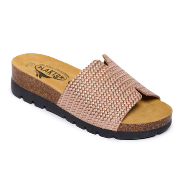 Plakton Flat Sandal – Celeste Metallic Salmon